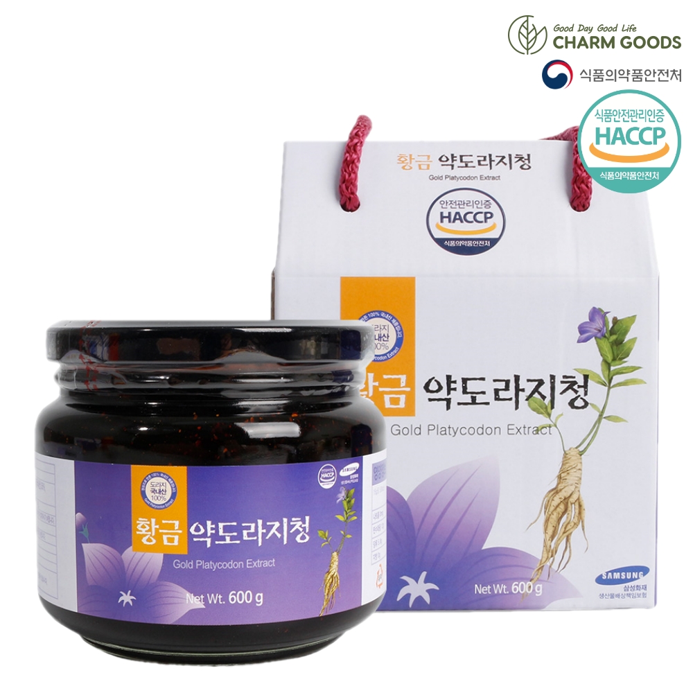 [참굿즈] 황금 약도라지청 600g/선물세트 (유통기한 2024년3월24일 복수할인) : Well-Looking