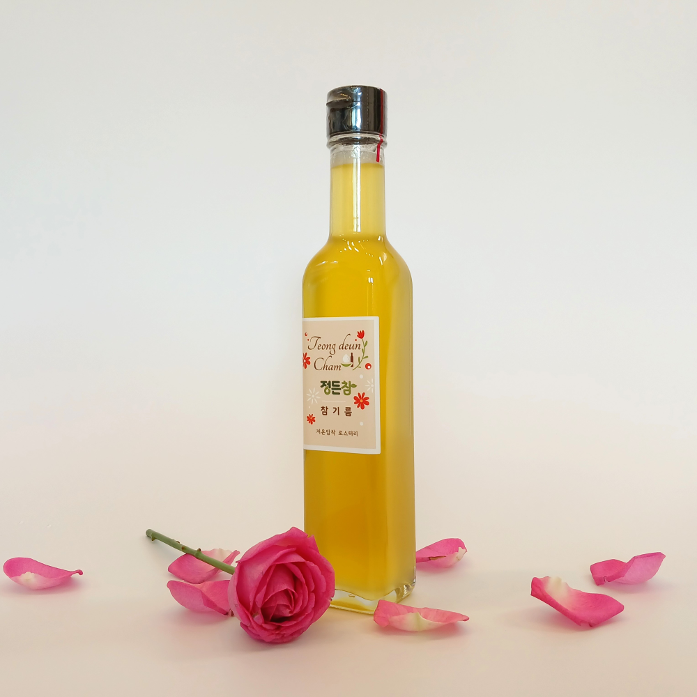정든참 저온압착 참기름 250ml 중국산 통참깨100% 직접생산 : 정든참