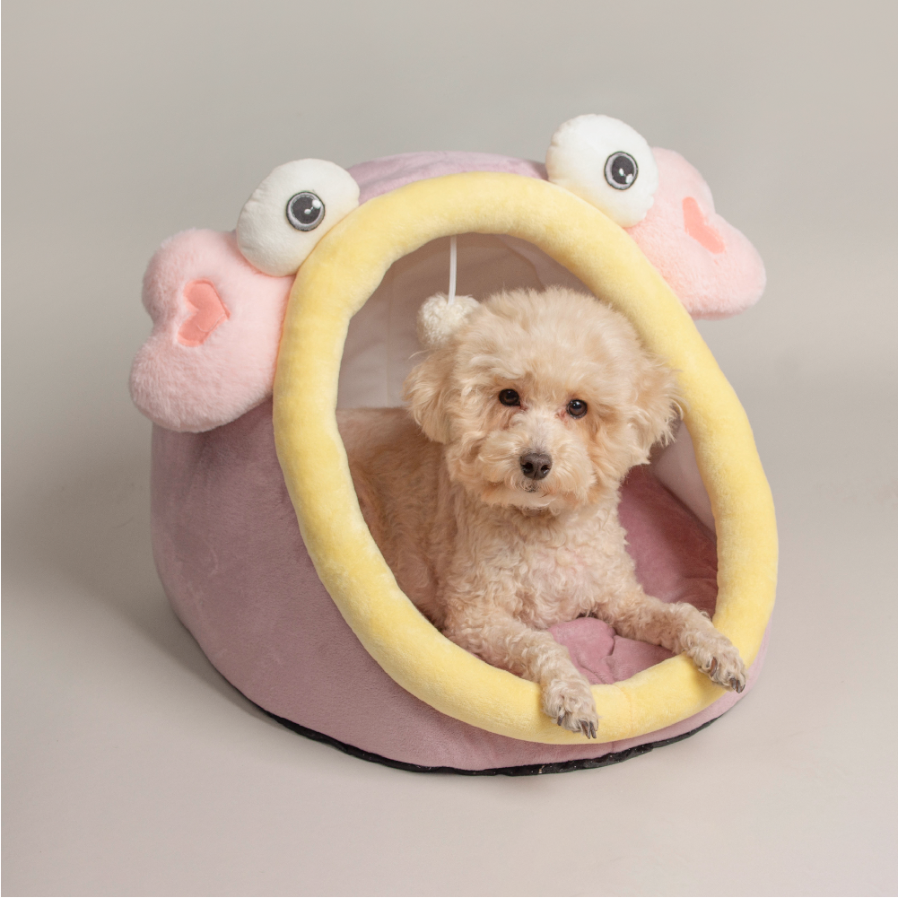 멍구네구멍가게 꽃게 강아지 고양이 하우스 집 포근하우스 동굴집 : 지시피스
