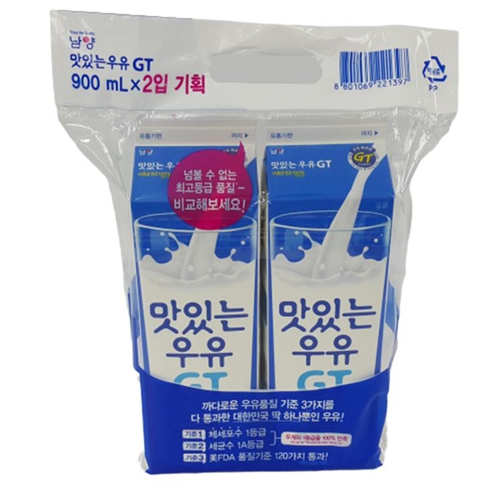 (맛나)맛있는우유GT기획 900MLx2입/남양 : 두드림01
