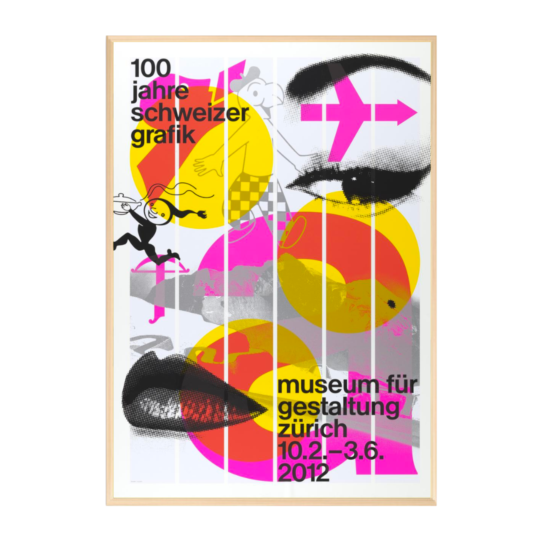100 Years of Swiss Graphics (액자포함) 90.5X128cm : 온니유니크 작품판매샵