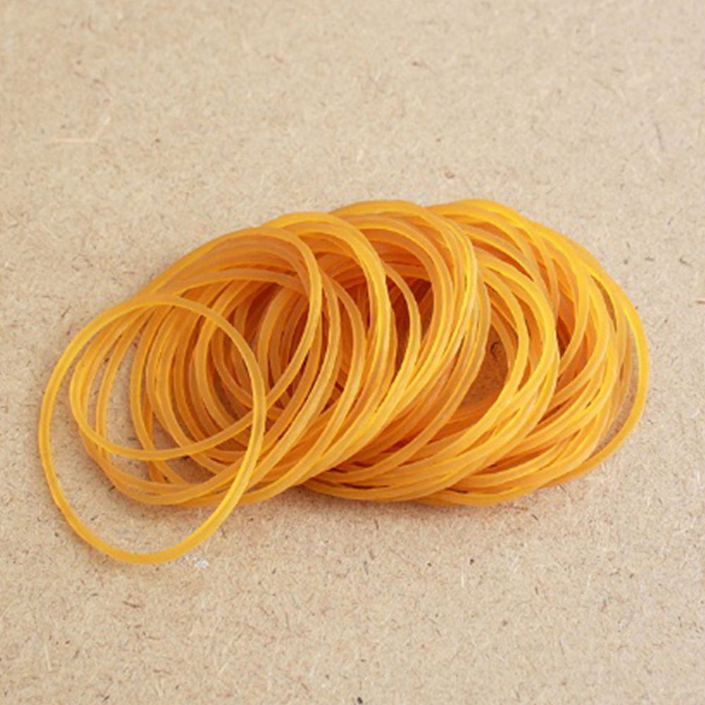 포장용 탄력 노란색고무줄 5cm (50P) 노란고무줄 노랑고무줄 고무줄끈 : BOWMEW