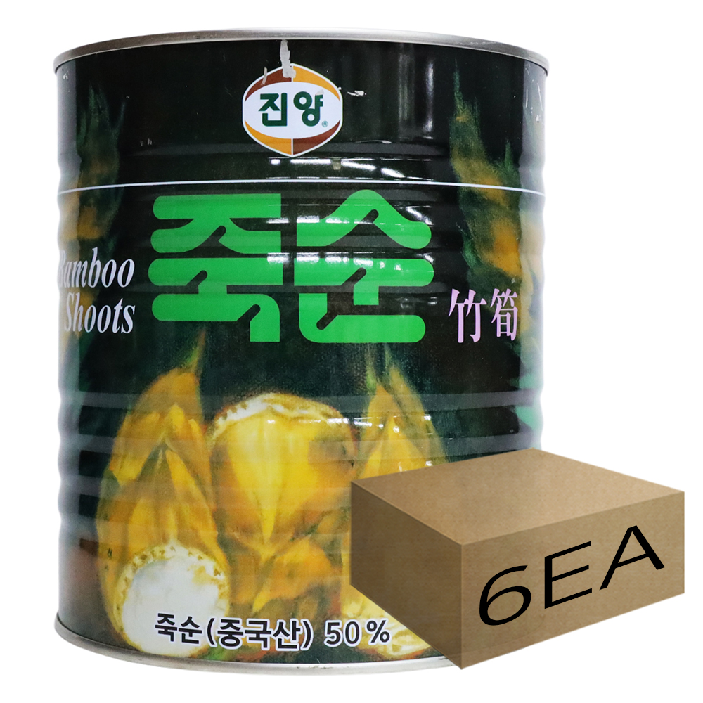1박스) 진양 죽순 3kg x 6개입 : 우주식품디씨오피