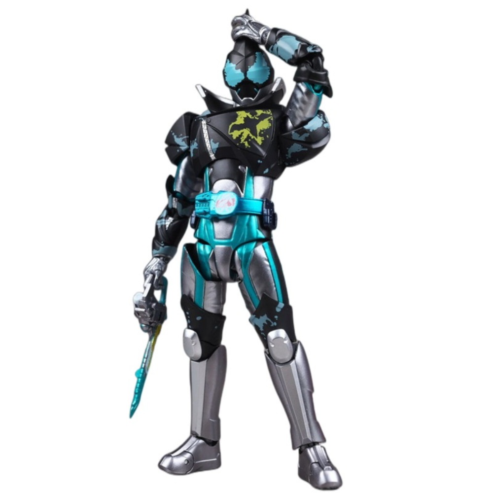 SHF 가면라이더 이블 배트 자칼 게놈 어웰 리얼 본 카빙 가동 모델 오너먼트 : 골드 리본