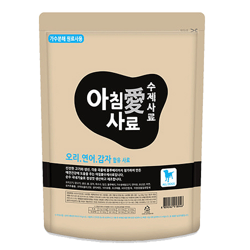아침애 사료 가수분해 오리연어감자 수제사료1.8kg+샘플 8개 증정 : 위드펫 애완용품 할인점