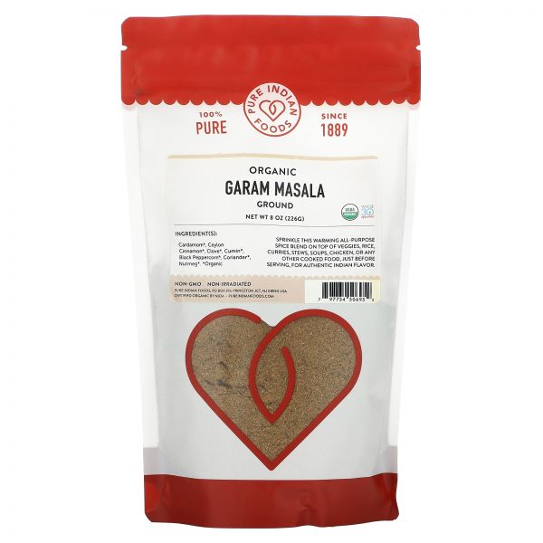 1+1 퓨어 인디안 푸드 Garam Masala Ground 8 oz 226 g : 프리미엄월드