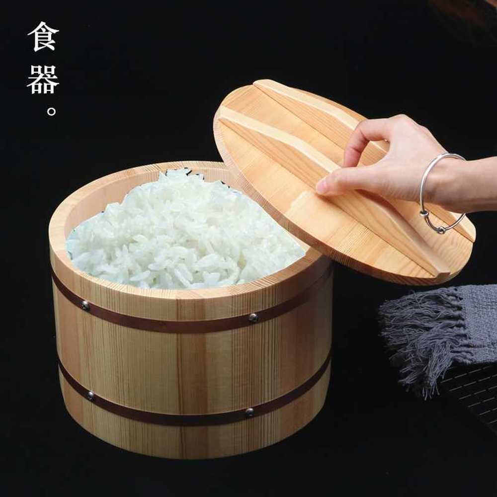 스시 초밥 노송 일식밥통 밥통 오카다 나무용기 일식 밥식힘통 소형 사이즈 24cm 무료 30cm : 비앙국제물류
