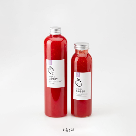 콜드프레스 딸기청(600ml) 분더키친 착즙청 프리미엄 수제 과일청 : 소소팩토리