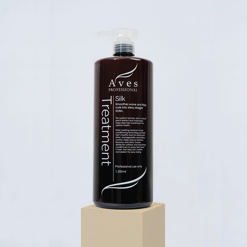 아베스 실크 헤어트리트먼트 1500ml 미용실 헤어팩 단백질 손상모 트리트먼트 : 아베스AVES