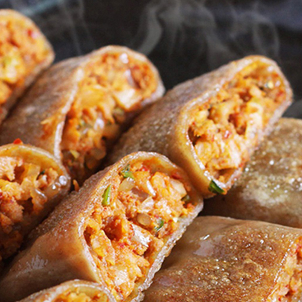 떡볶이 분식 김치 고기 메밀 전병 만두 1봉 : 굿데이올데이