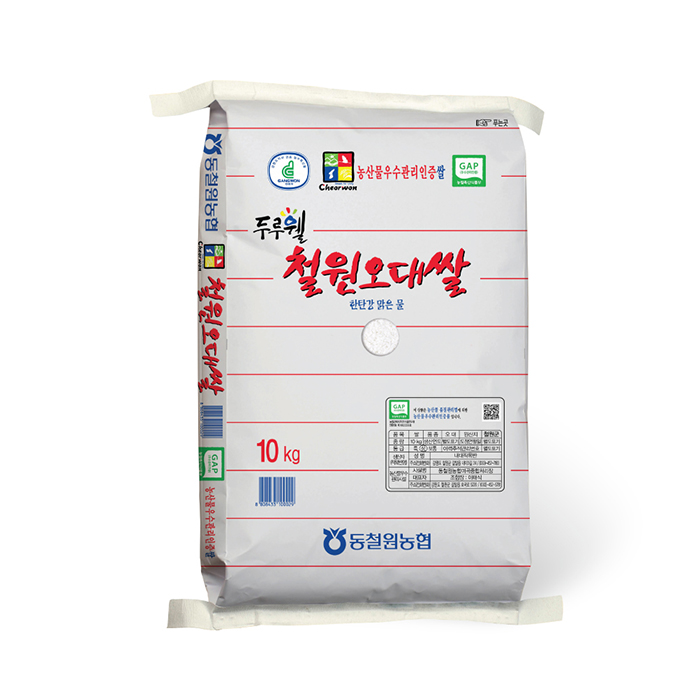 (당일도정) 2024년산 동철원농협 철원오대쌀 10kg : 동철원농협 철원오대쌀