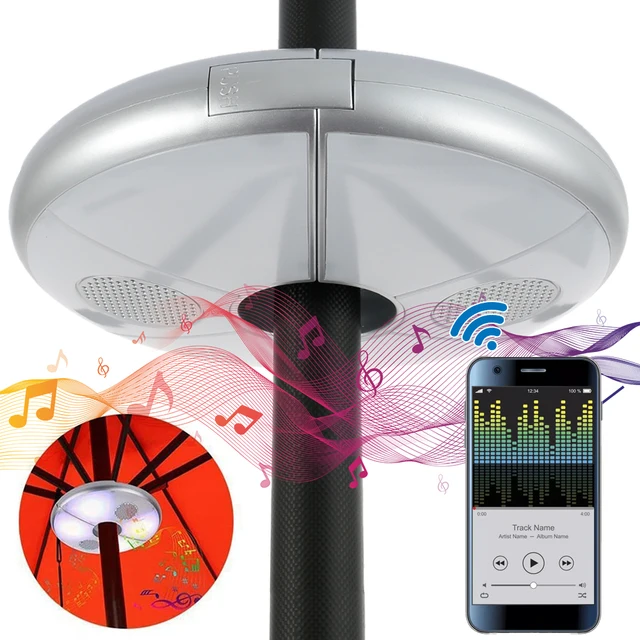 48 LED USB 파티오 우산 파라솔 라이트 무선 야외 바베큐 가든 램프 캠핑 텐트 폴 : 아토버디