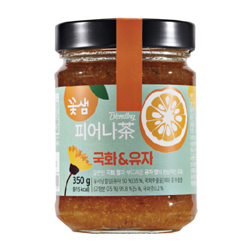 꽃샘 피어나다 국화 유자차 350g : 빌리투