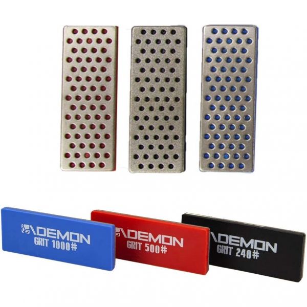 DEMON UNITED 스키 스노보드 다이아몬드 에지 파일 3팩 DEMONs Elite X Side Edge Tool과 함께 사용 : 글로벌노노
