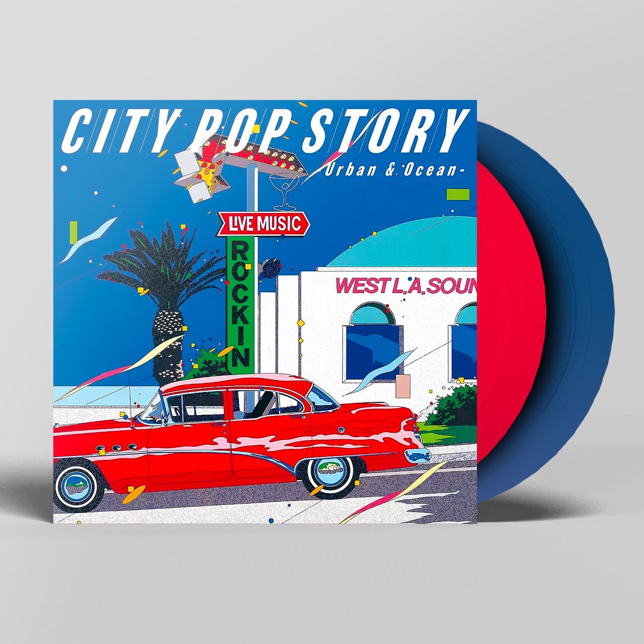 일본 시티팝 컴필레이션 [투명 레드 블루 컬러 2LP] : 스피츠 레코즈