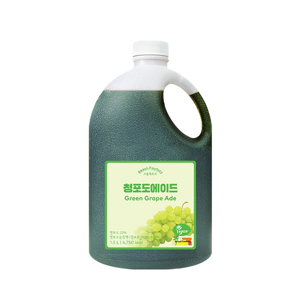 서울팩토리 청포도에이드 1.5L : 블루웨이브커피