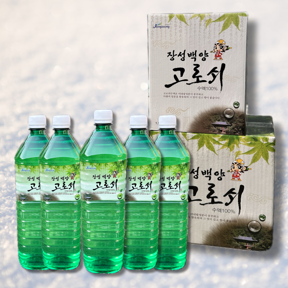 장성백양고로쇠 내장산 백암산 골리수 수액 1.5l 6개, 12개 : 아프로 스토어