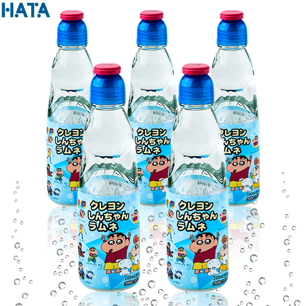 크레용신짱 짱구 라무네 소다맛 탄산음료 5병(200mlx5병) : 예이니식품