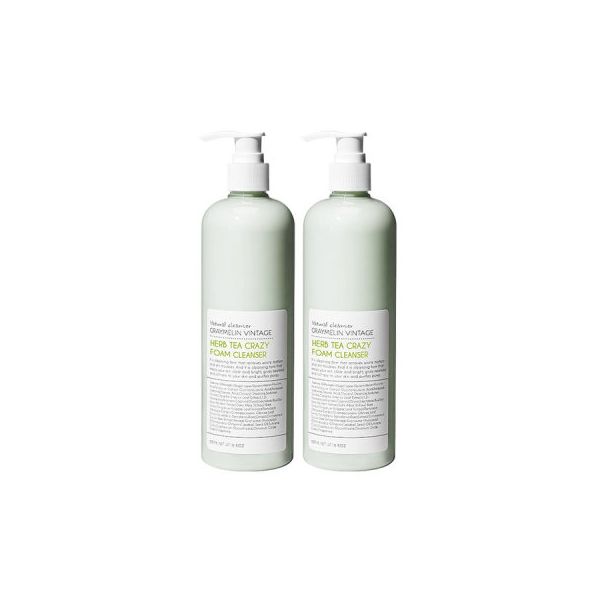 허브티 크레이지 폼클렌져 500ml 1+1 보습 : 빌리투