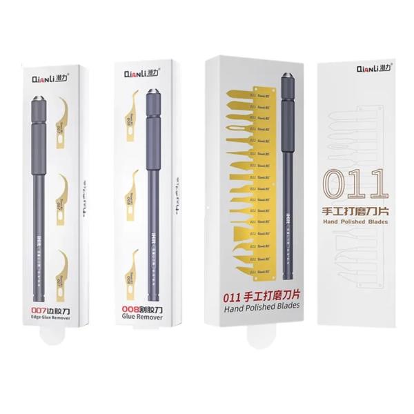 QIANLI CPU IC 접착제 제거 나이프 핸들 휴대폰 수리 마더 보드 NAND 청소 프라이 도구 007 008 009 011 012 : 더모던웨이브