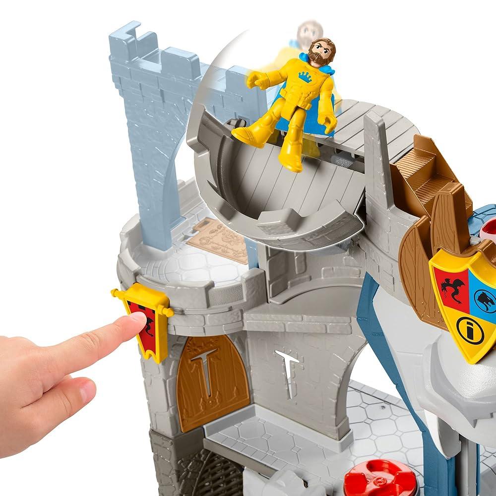 Fisher-Price Imaginext 라이언 킹덤 캐슬 중세 테마 놀이 세트, 피규어 포함, 만 3세에서 8세, 미취학 아동용 : 화이트라이크샵