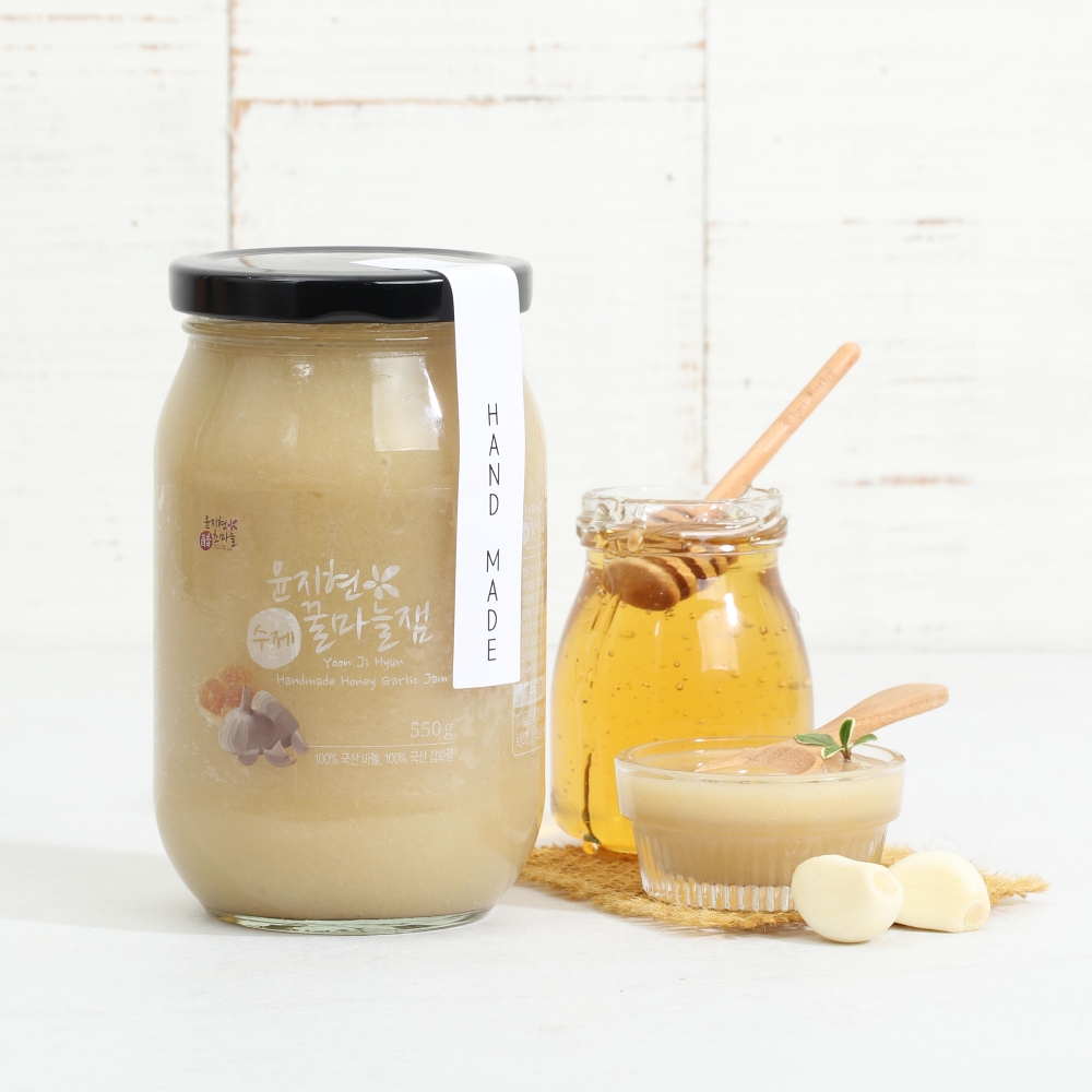 국산 윤지현 초마늘 마늘절임 1kg 감식초 집반찬 건강식 : 윤지현초마늘