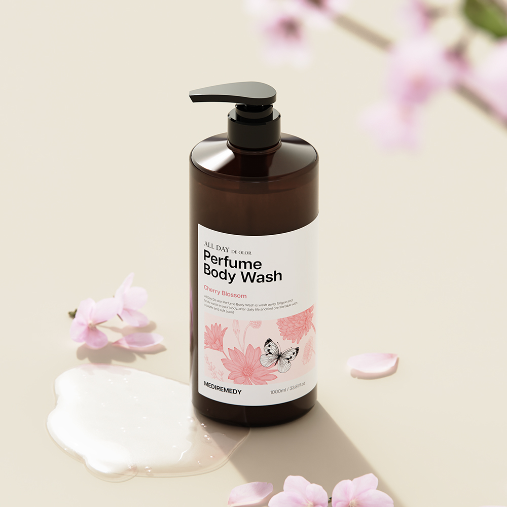 메디레머디 올데이 데오르 퍼퓸 바디워시 1000ml [베이비파우더/화이트머스크/체리블라썸/일랑일랑] : 셀렉트-픽