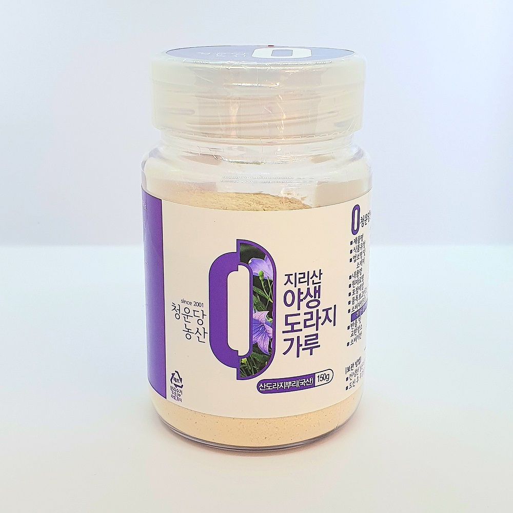 지리산 야생 산도라지 가루 자연산 도라지 분말 차 : 청운웰빙