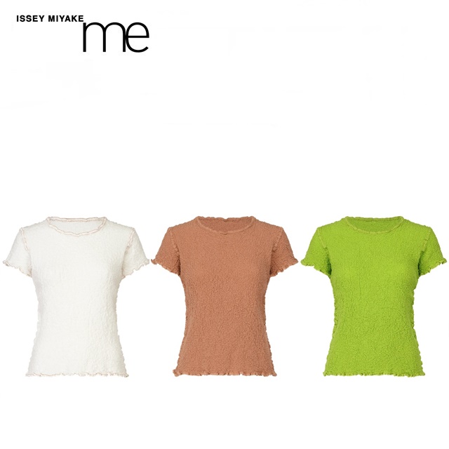 이세이미야케 미 2월 컬리플라워 컬러2 반팔 탑 me ISSEY MIYAKE MI42FK519 : 파레트도쿄