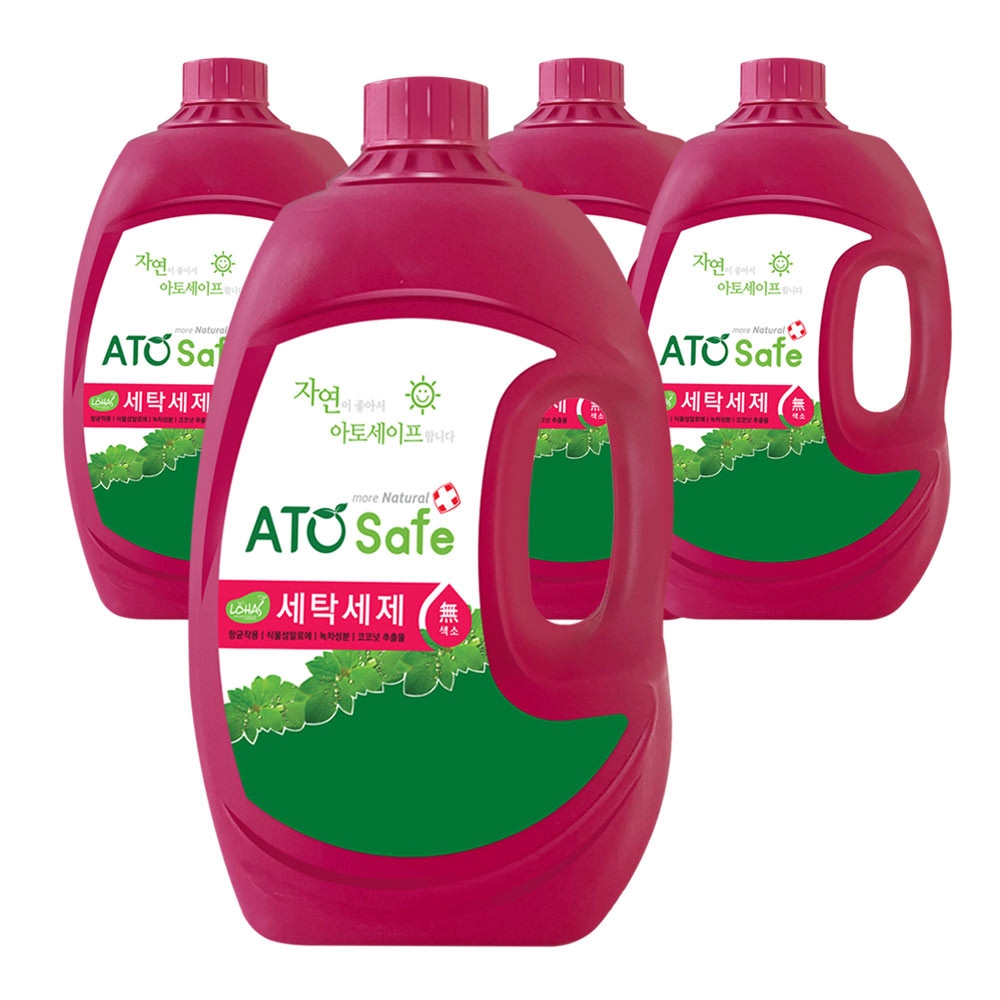 아토세이프 순한 액체 세탁세제 대용량 2.5L 4개 유아세제 : 마인유통