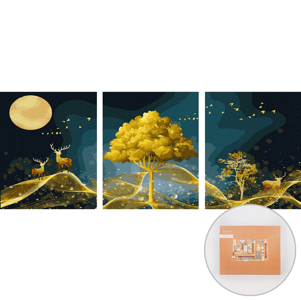 아트조이 DIY 명화 그리기 3단세트 40 x 50 cm 운수대통 황금동산 : 아웃스토리