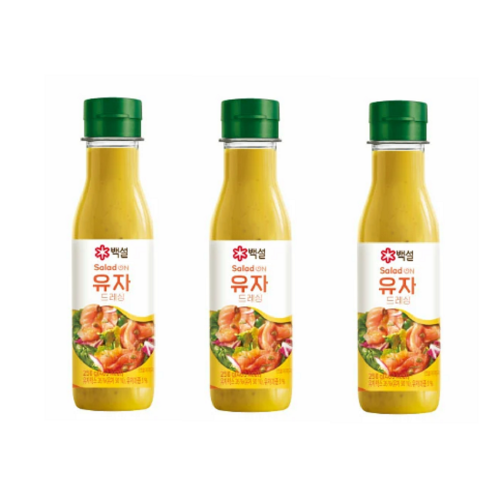 유자 드레싱 250gx3 맛있는 간편식 간식 한국식품 : 마켓디에이알