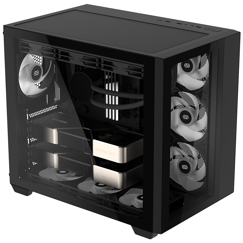 3RSYS S402 Quiet 리버스 BTF 컴퓨터 PC 케이스 (블랙) : 마스터셀러