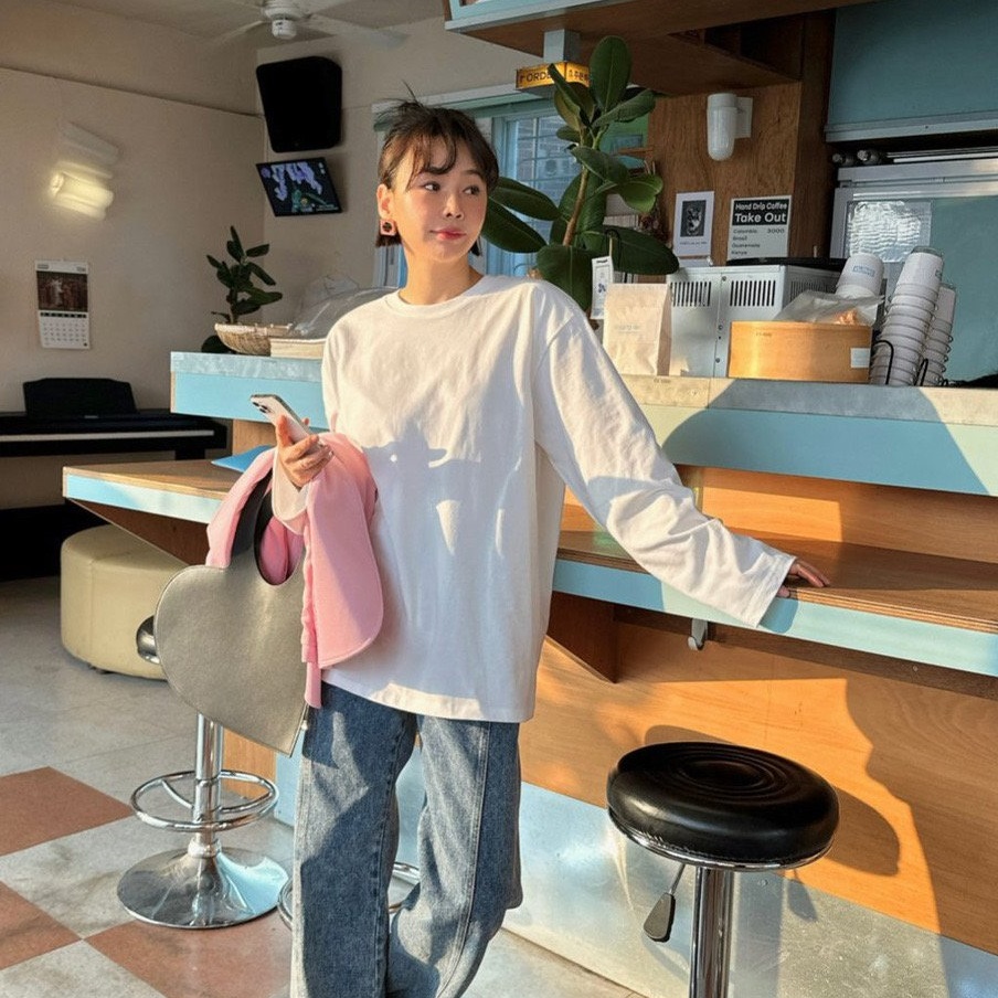 (원가이하세일) 살롱드매그 단가라 슬리브 패드 티셔츠 (5color) : 온더메이
