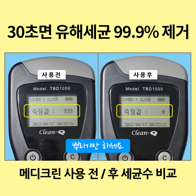 메디크린 살균소독제 500ml X 2개 (FDA등록 살균소독스프레이 각종바이러스 및 유해세균 살균소독) : 주식회사 미라클코리아