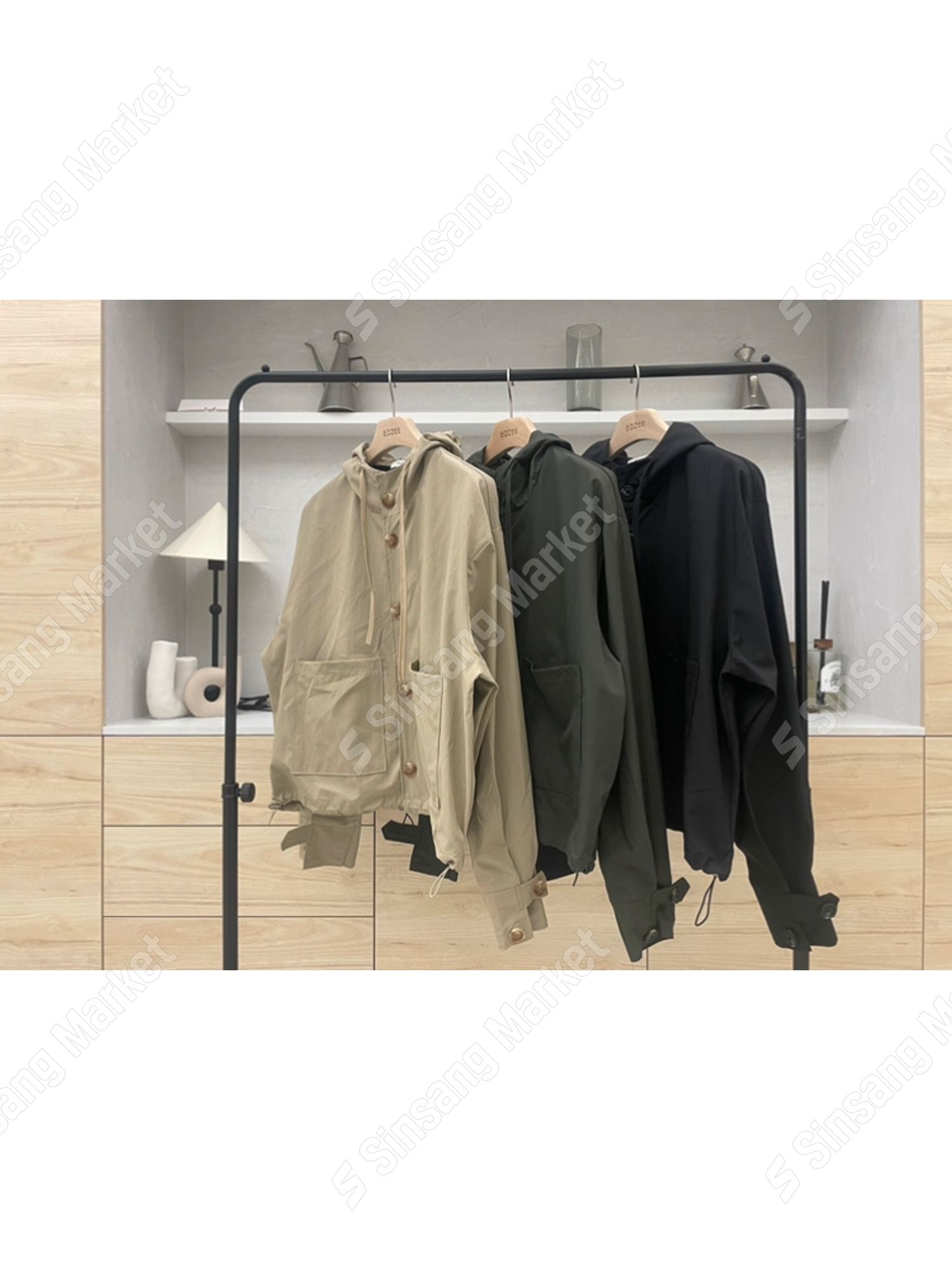 [무배]하즐 바버 크롭 후드 합포 자켓 3컬러 : 광주투엠
