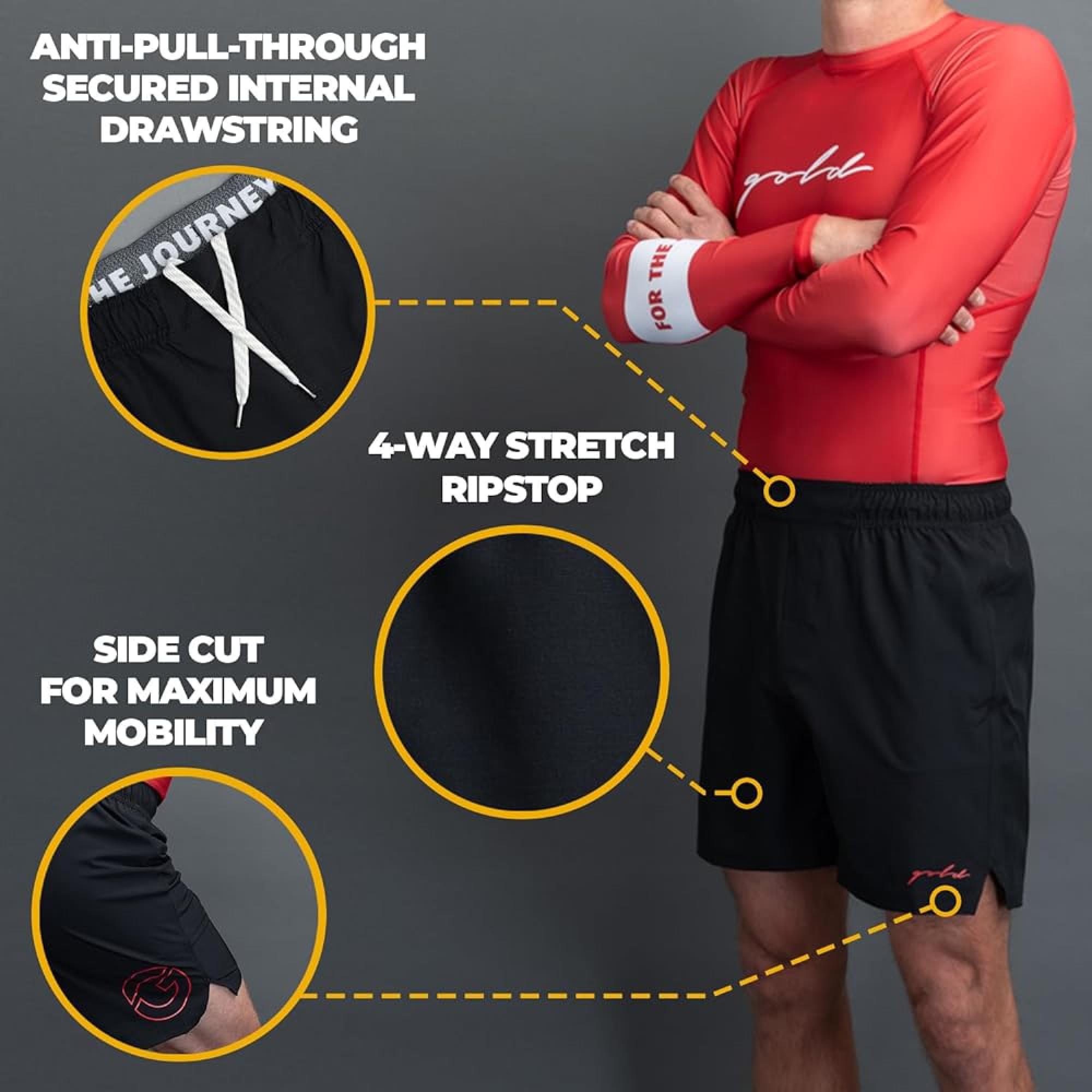 Gold BJJ Airflex Jiu Jitsu Shorts - Fight S.. 정품보장 : 에스앤오737