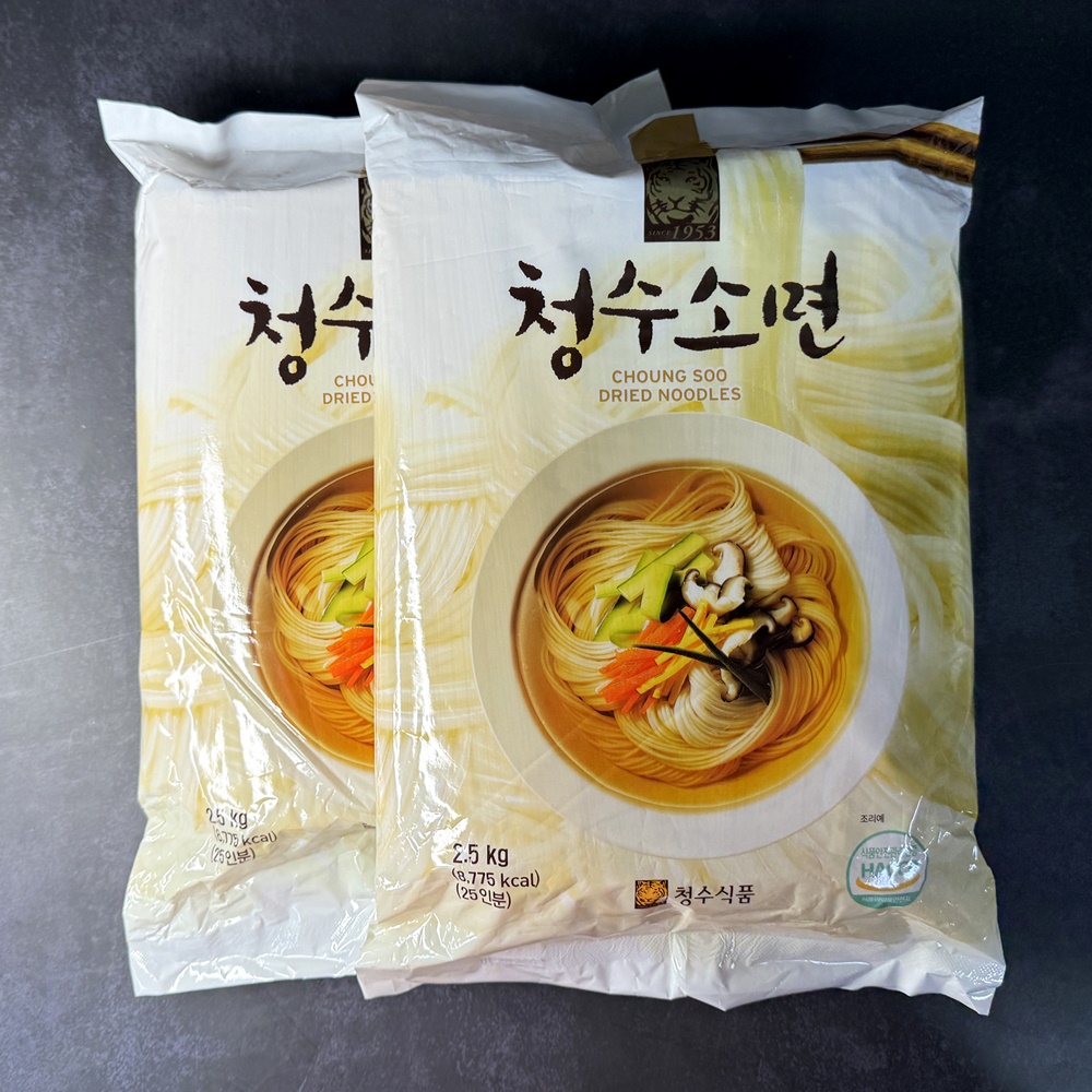 청수식품 청수 소면 국수면 옛날국수 소면 2.5kg, 1개 : 연주푸드