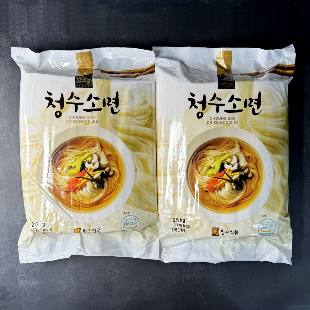 청수식품 청수 소면 국수면 옛날국수 소면 2.5kg, 1개 : 연주푸드