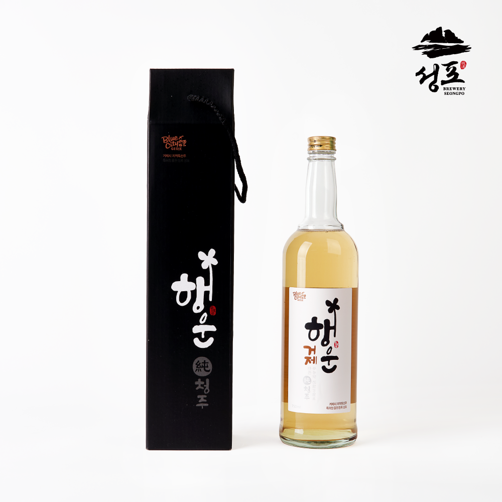 성포양조장 행운주 (전통주, 행운 청주, 거제시 지역전통주) 750ml, 1개 : 성포양조장