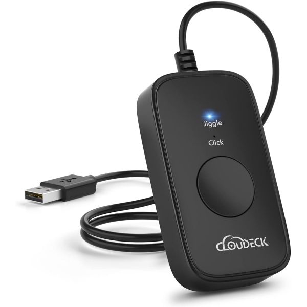 컴퓨터 USB 마우스 무버 게이밍 자동 연속 및 보조 클릭 장치 플러그 앤 플레이 PC 졸음 방지를 위한 포인터 이동 시뮬레이션용... 