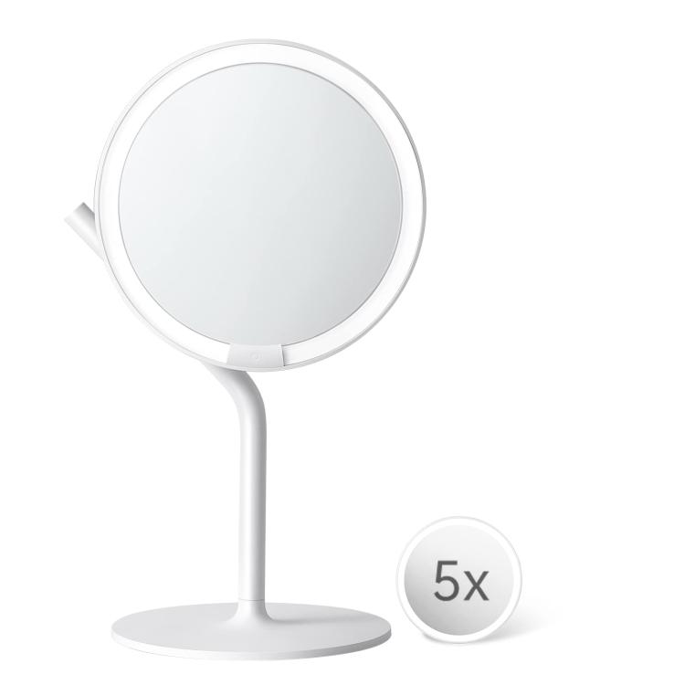 AMIRO LED 6.5 95% 5 Type-C 미러 인치 화장 미러 5배 확대경 첨부 화장 거울 여배우 미러 자연광 재현 : 말차샵