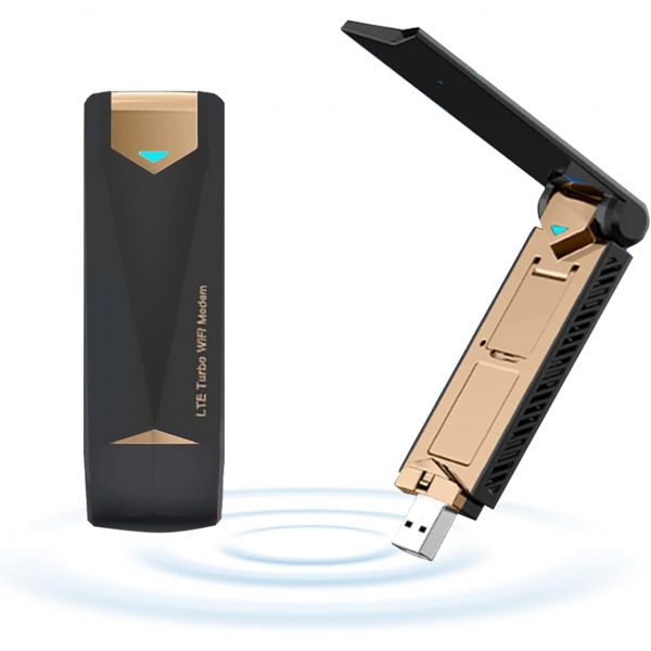 WiFi 핫스팟이 포함된 WDINLY 4G LTE USB 모뎀 동글 라우터 고속 무선 인터넷 핫스팟 잠금 해제 휴대용 지원 FDDB2B4B5B12B17 PC 데스크탑... 