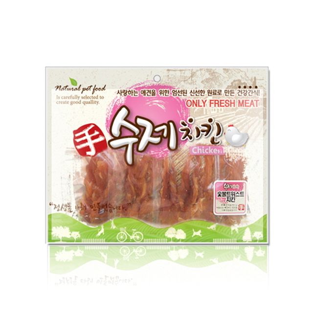 반려견간식 숯불 트위스트 수제치킨 300g 강아지식품 : 린담스토어