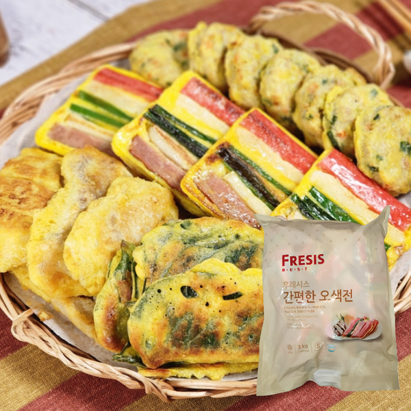 후레시스 간편한 오미산적 오색전 3kg (65개내외) 명절전 오색산적 : 퓨어푸드 PureFood