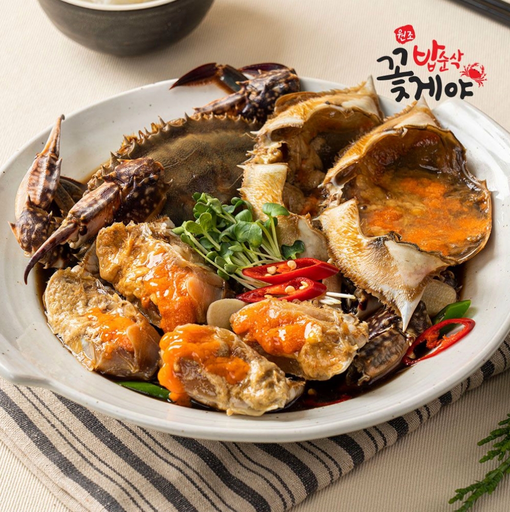 연평도 국내산 밥순삭꽃게야 암꽃게 간장꽃게장 2kg 간장게장 게장 : 스마트하니C