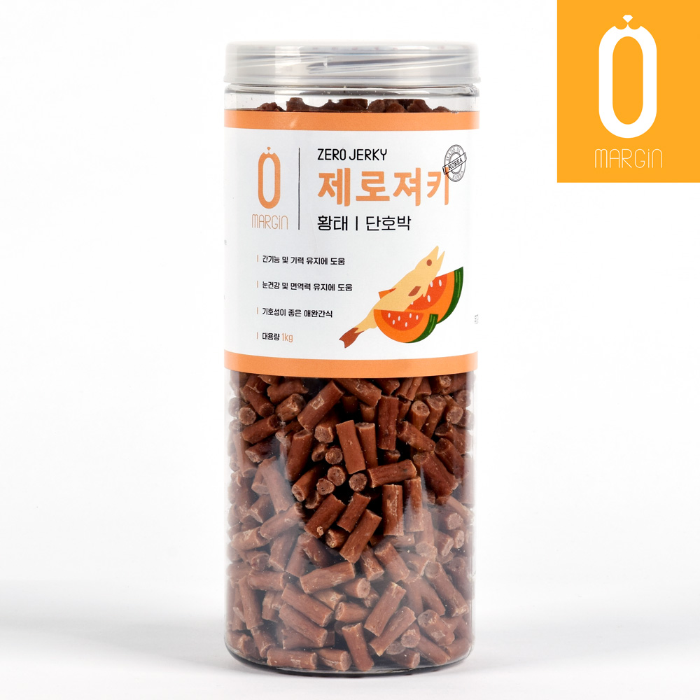 제로랩스 제로져키 황태&단호박 대용량 강아지간식 1kg : 제이디씨펫