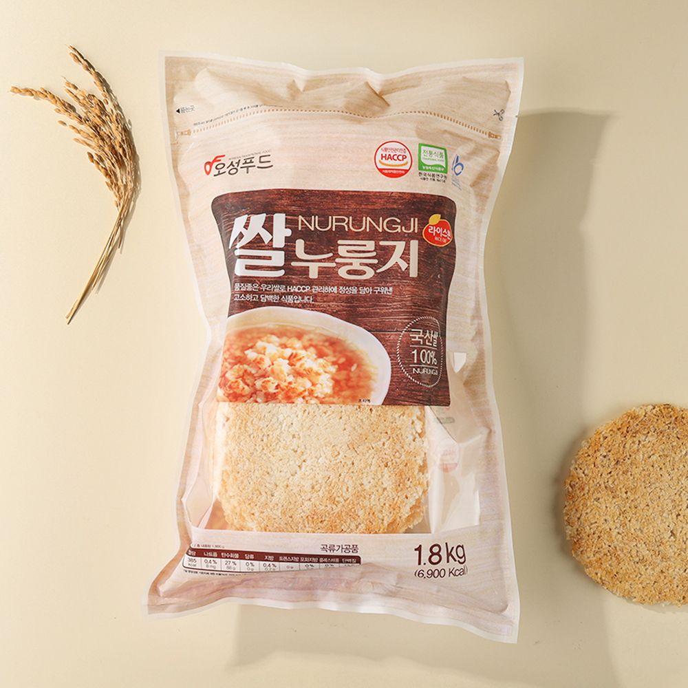 오성푸드 대용량 쌀누룽지 1.8kg : 오성푸드공식몰