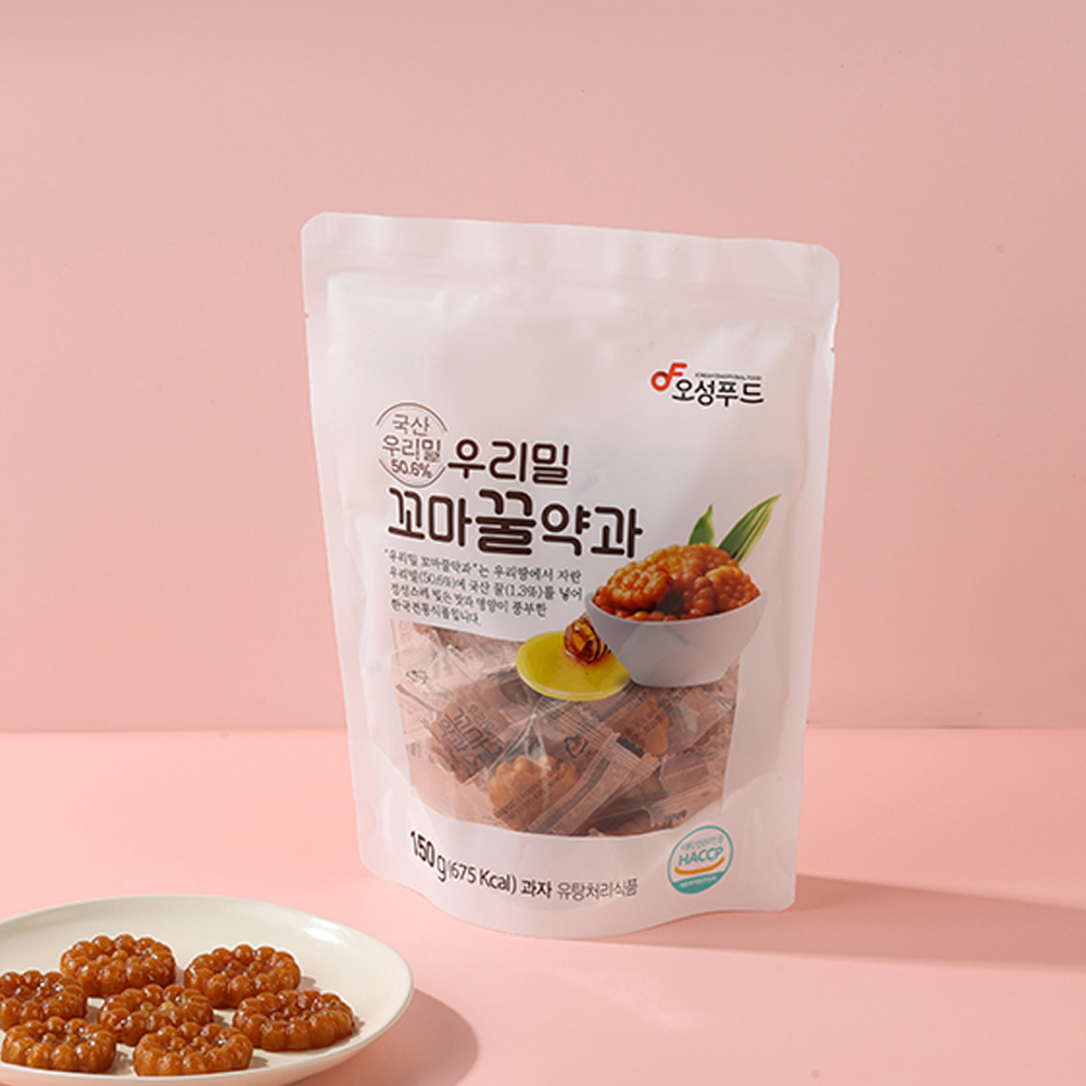 오성푸드 우리밀 꼬마꿀약과150gx3봉 : 오성푸드공식몰