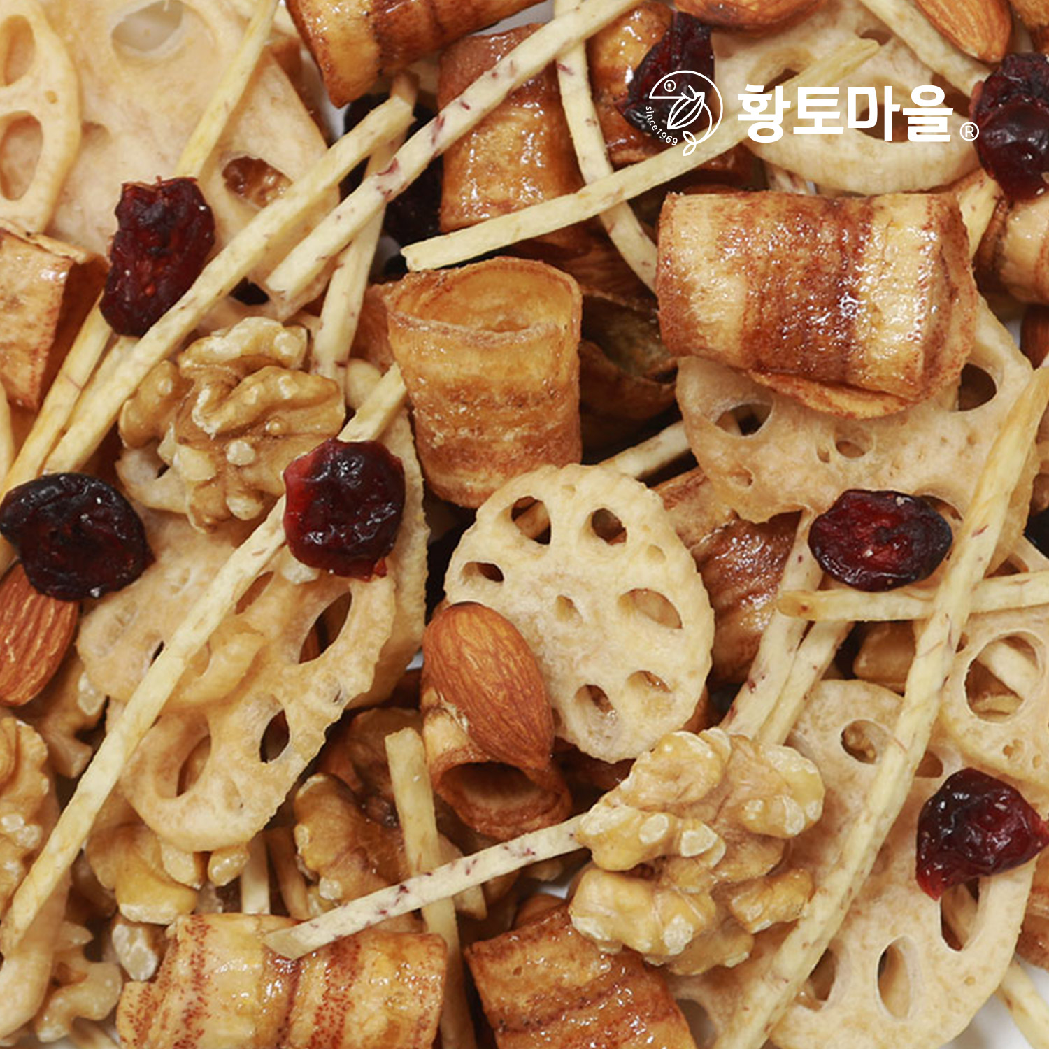 황토마을 뿌리채소&건과일 믹스넛츠 500g : 황토식품